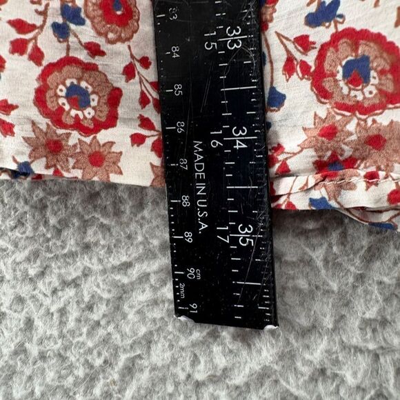 XIRENA Dalyn Dress Womens Size Large Long Sleeve Mini Cotton Silk Red Spark - Picture 9 of 13